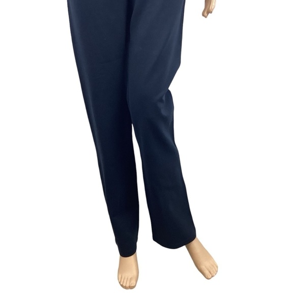 Betabrand Classic Dress Pant Yoga Pant Straight Leg Size M Navy - Picture 3 of 7